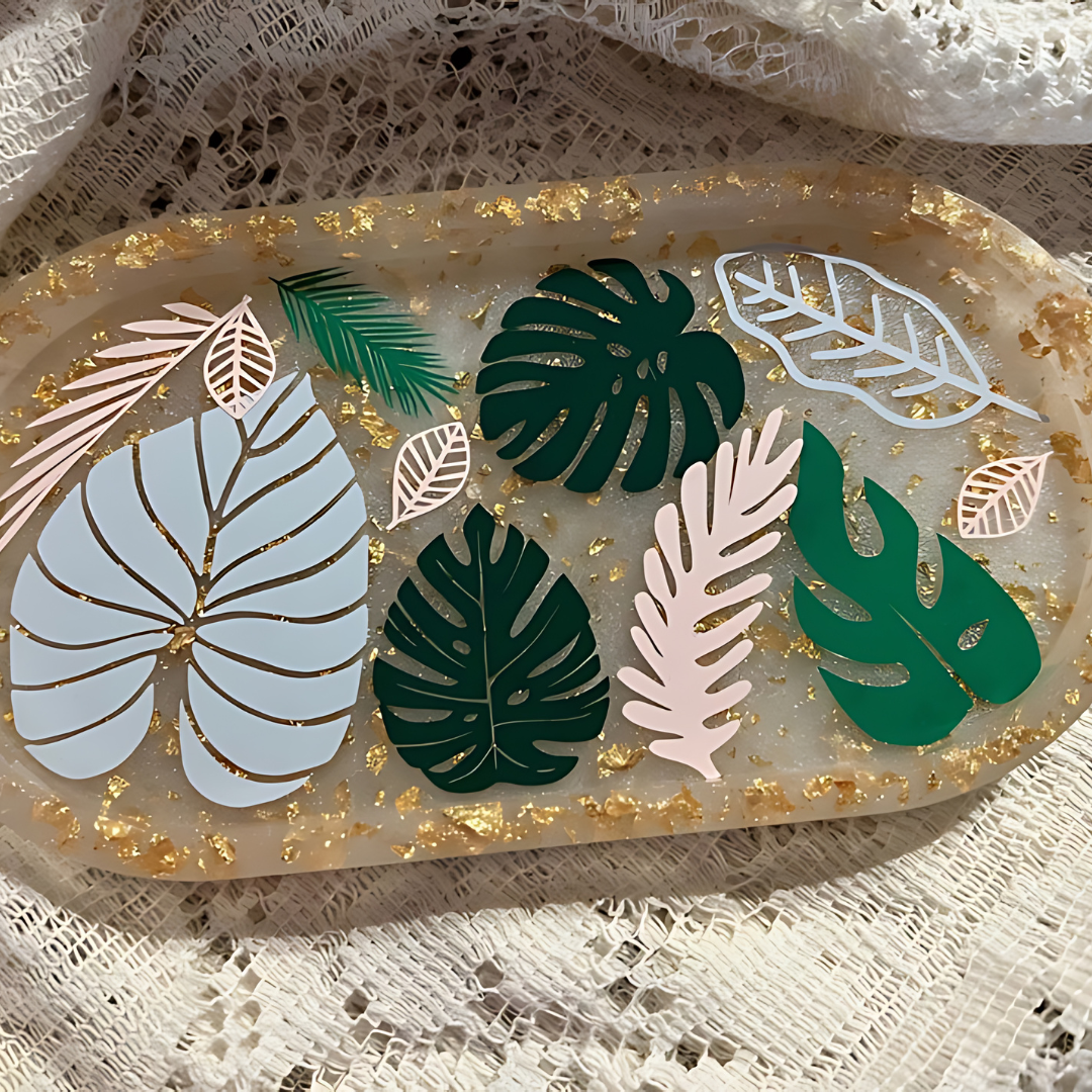 Greenery Epoxy Resin Dish
