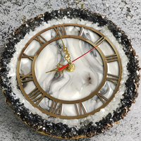 Eclectic Epoxy Geode Wall Clock thumbnail
