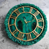 Eclectic Epoxy Geode Wall Clock thumbnail