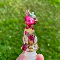 Rose Petal Cat Wine Stopper thumbnail