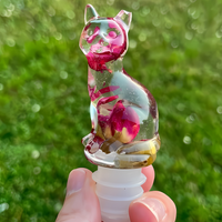 Rose Petal Cat Wine Stopper thumbnail