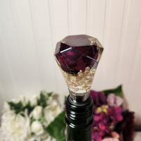Dried Rose Bottle Resin Stopper thumbnail