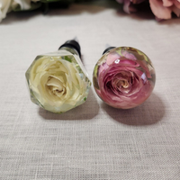 Dried Rose Bottle Resin Stopper thumbnail