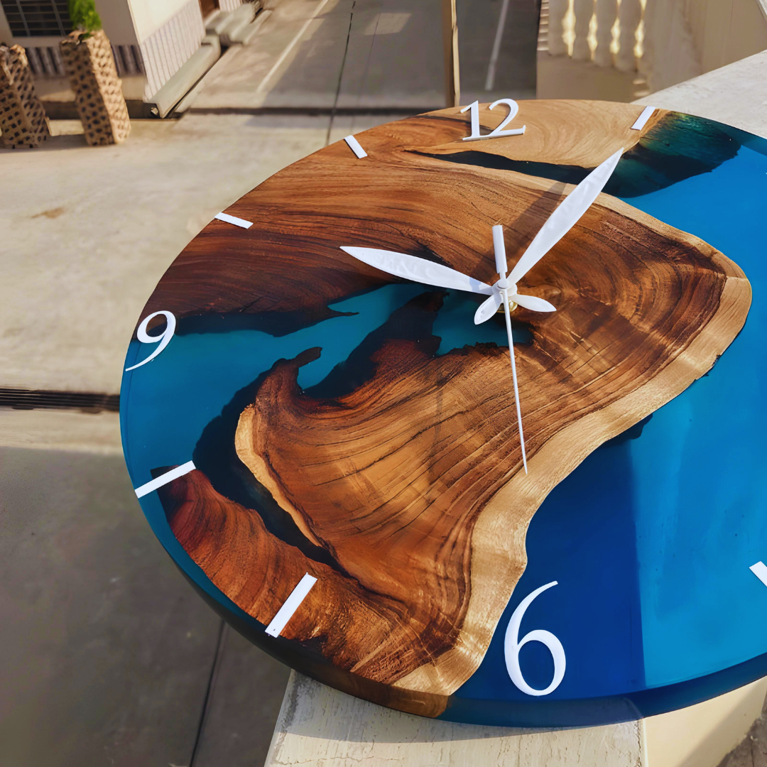 Resin Art Wall Clock