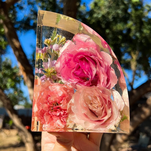 Bouquet Bliss Epoxy Bookends