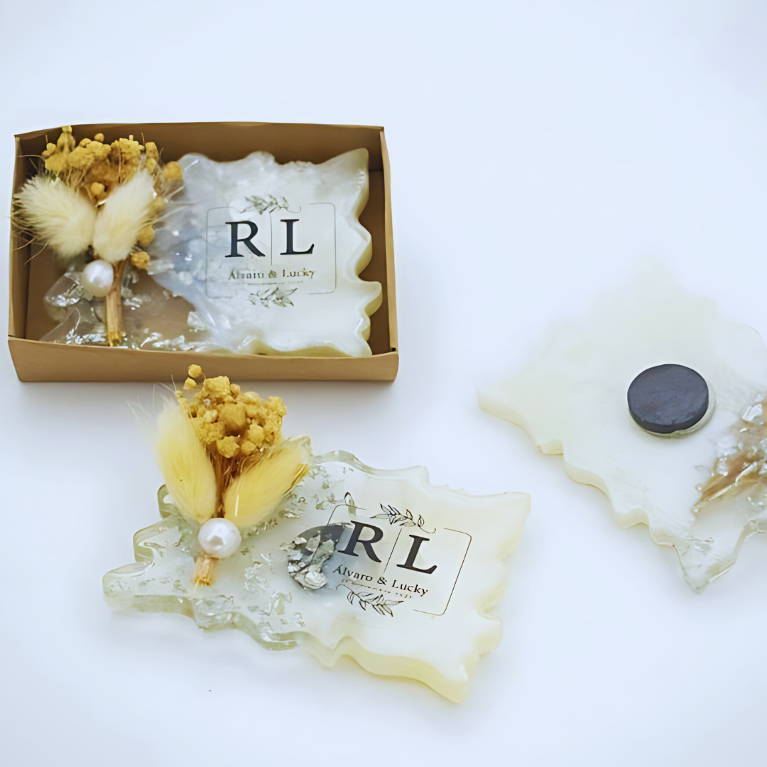 Couple Name Epoxy Wedding Favors