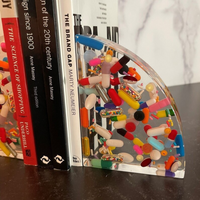 Pill-Preserved Epoxy bookends. thumbnail