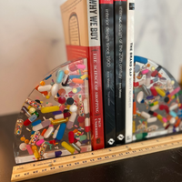 Pill-Preserved Epoxy bookends. thumbnail