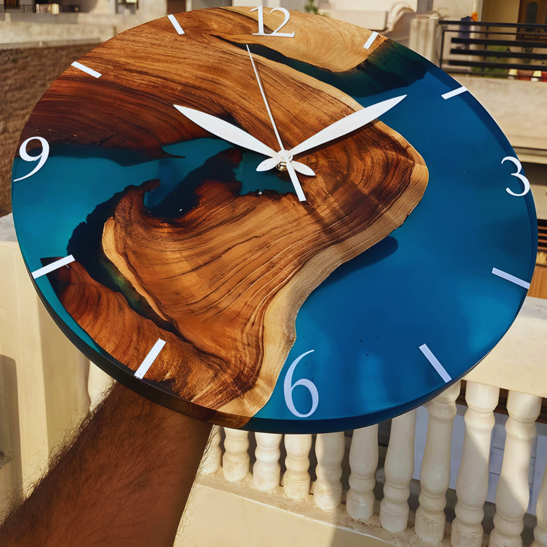 Resin Art Wall Clock