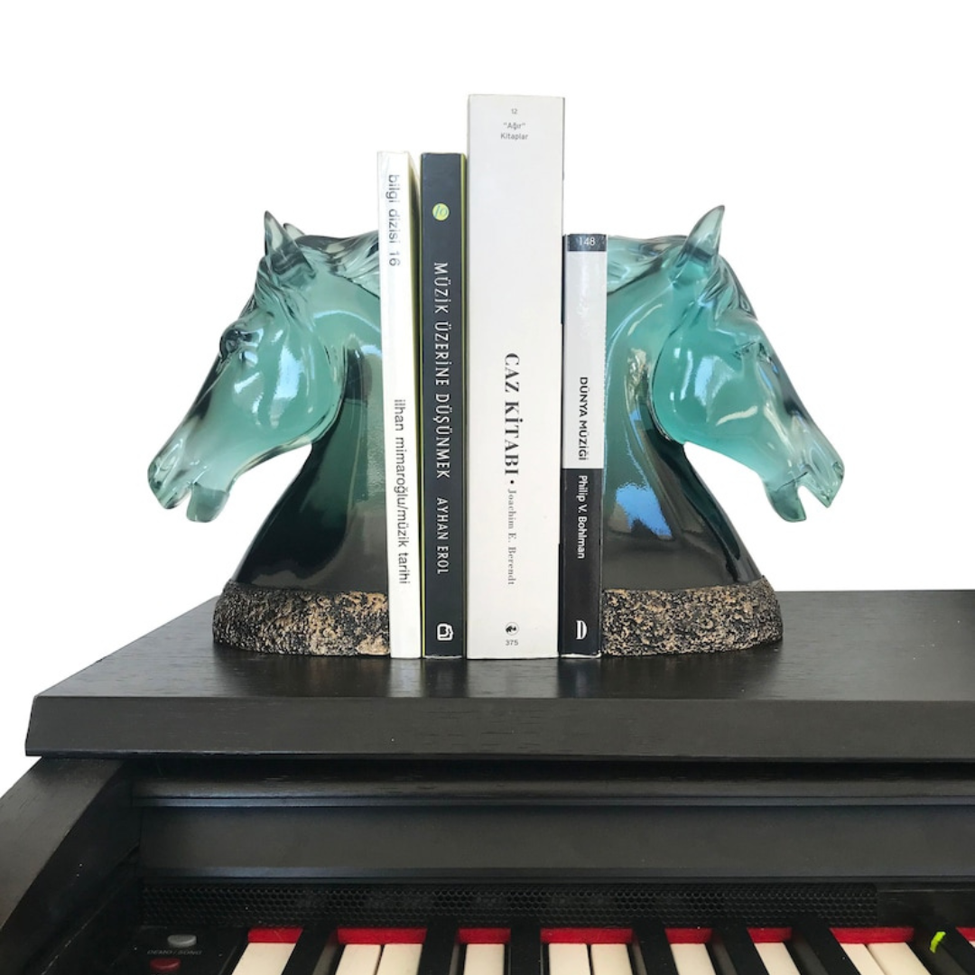 Epoxy Horse-shaped Bookend