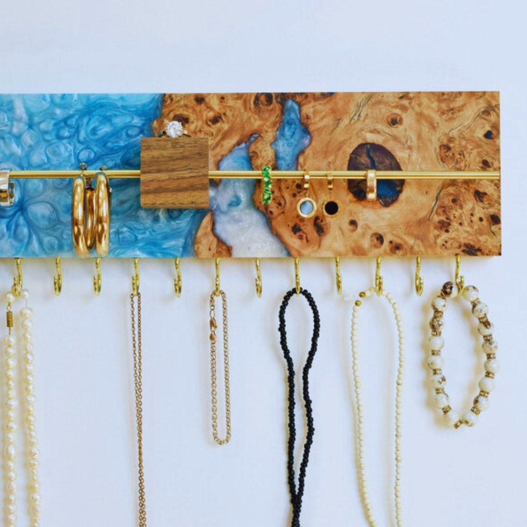 Handmade Epoxy Resin Jewelry Organizer
