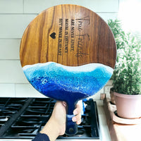 Epoxy Personalized Ocean Cutting Board thumbnail
