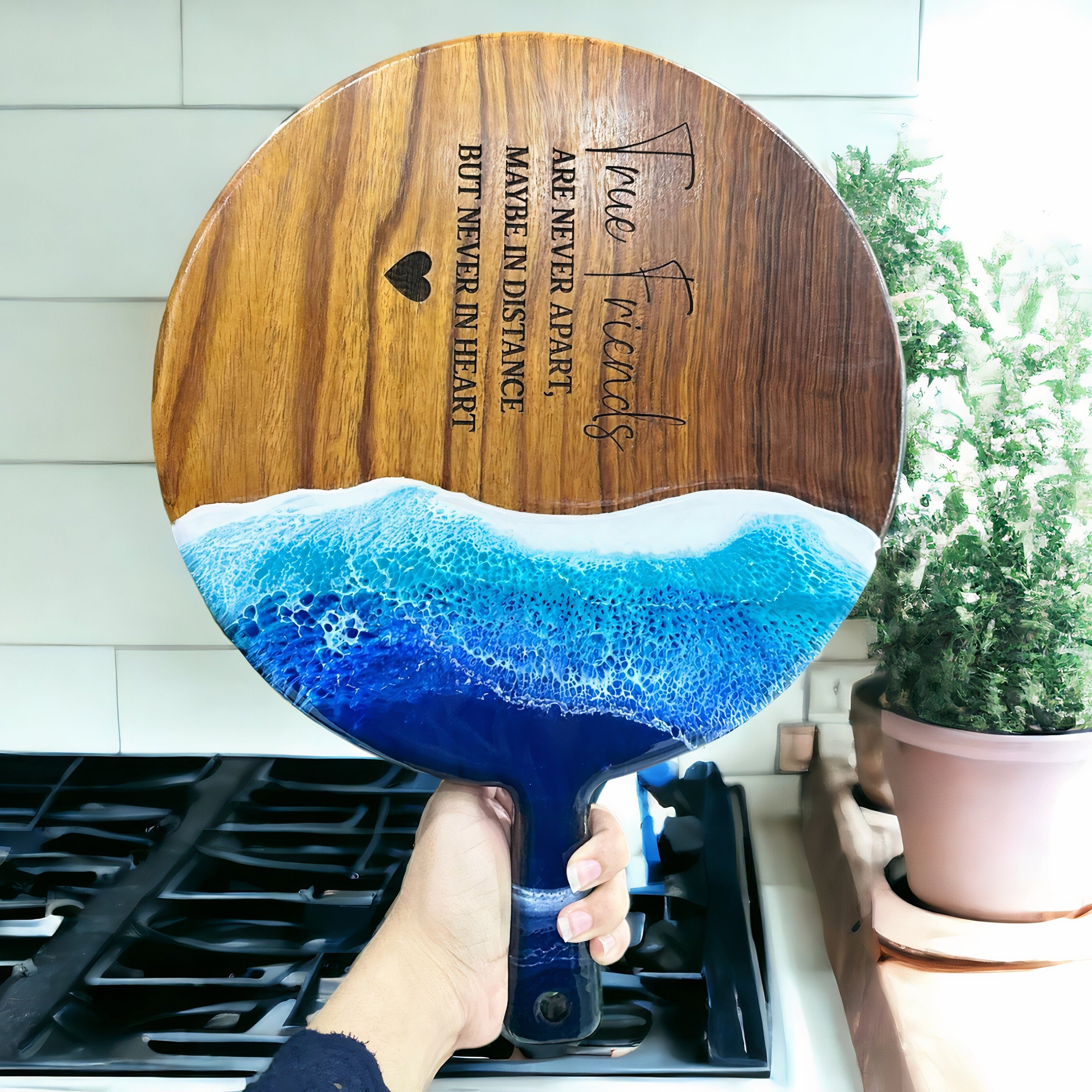 Epoxy Personalized Ocean Cutting Board