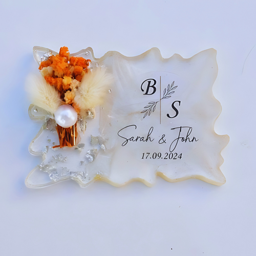 Couple Name Epoxy Wedding Favors