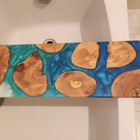 Live Edge Epoxy Bathtub Trays thumbnail