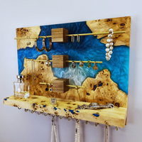 Blue Epoxy Resin Jewelry Organizer thumbnail