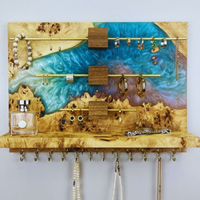 Blue Epoxy Resin Jewelry Organizer thumbnail
