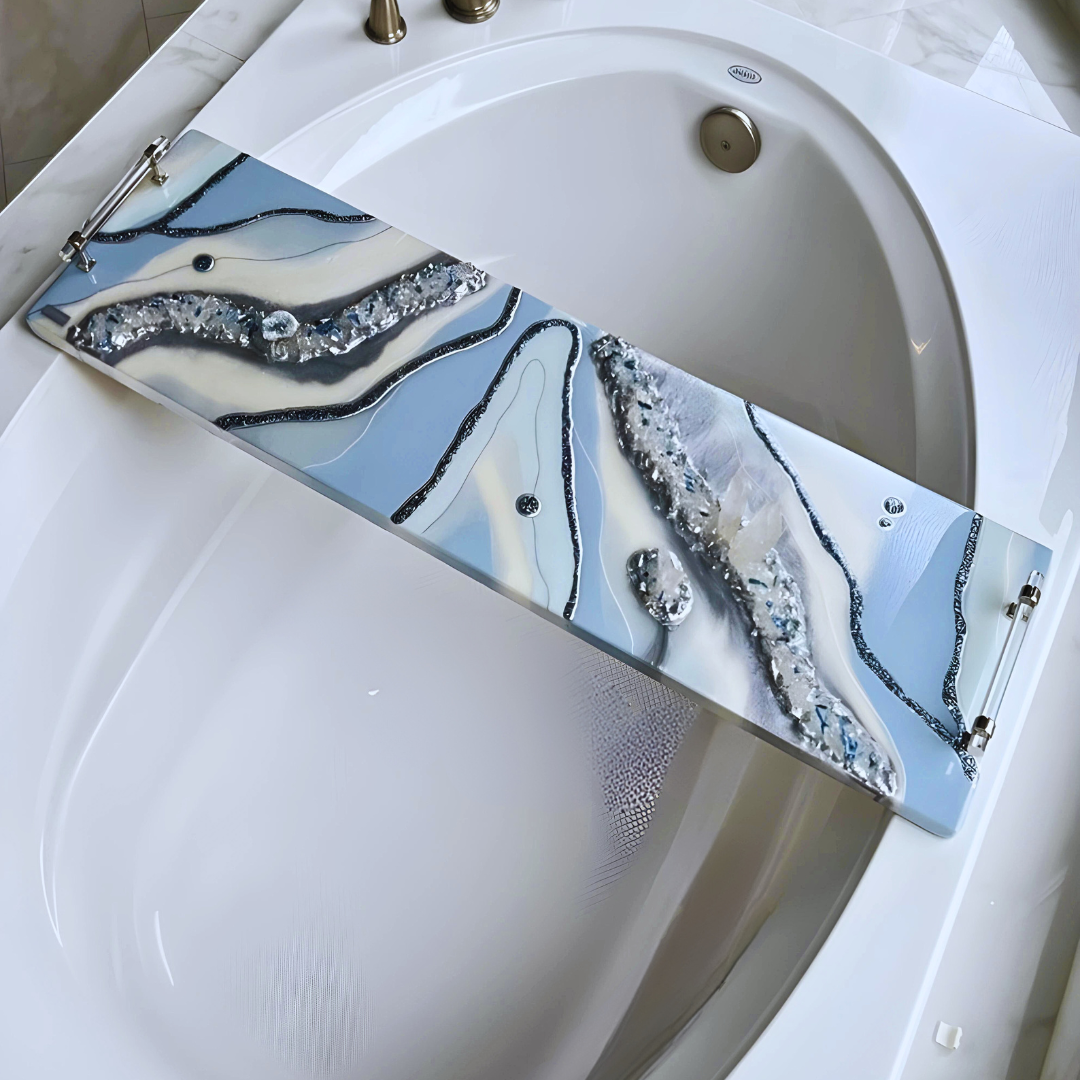 Geode Epoxy Bathtub Trays
