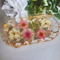 Yellow Ivory Flower Epoxy Resin Dish thumbnail