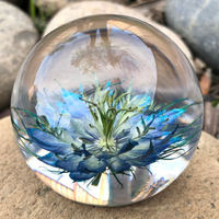 Nigella Flower Resin Paperweight thumbnail