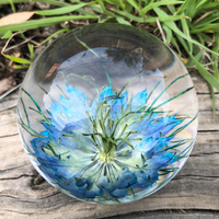 Nigella Flower Resin Paperweight thumbnail