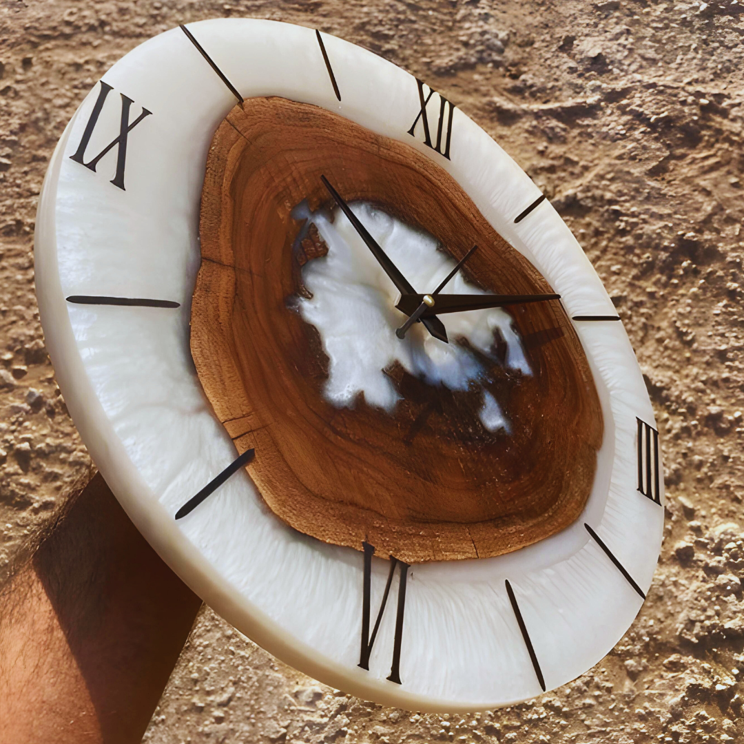 Resin Art Wall Clock