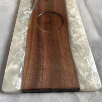 Live Edge Epoxy Resin Tub caddy thumbnail