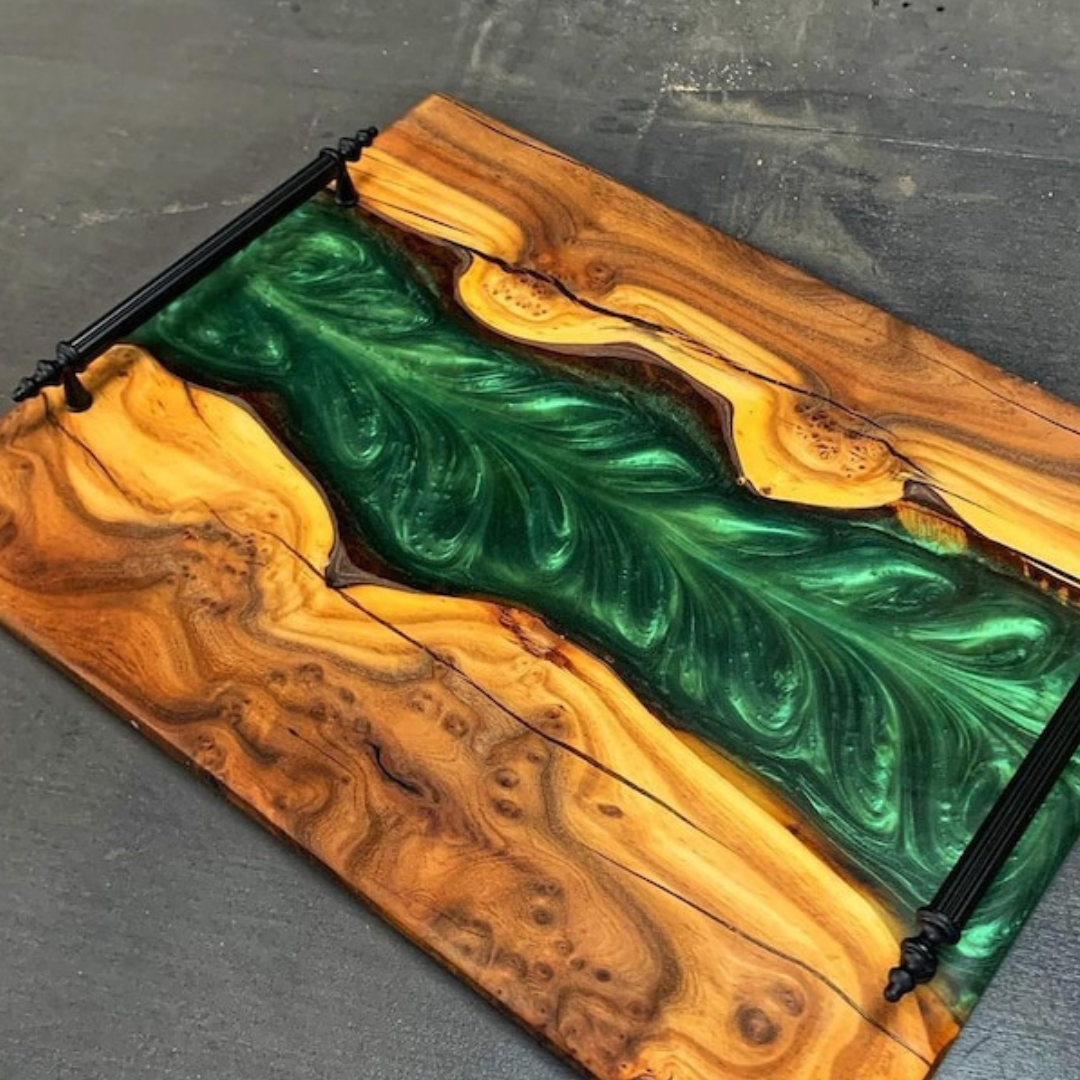 Epoxy Resin Charcuterie Tray set