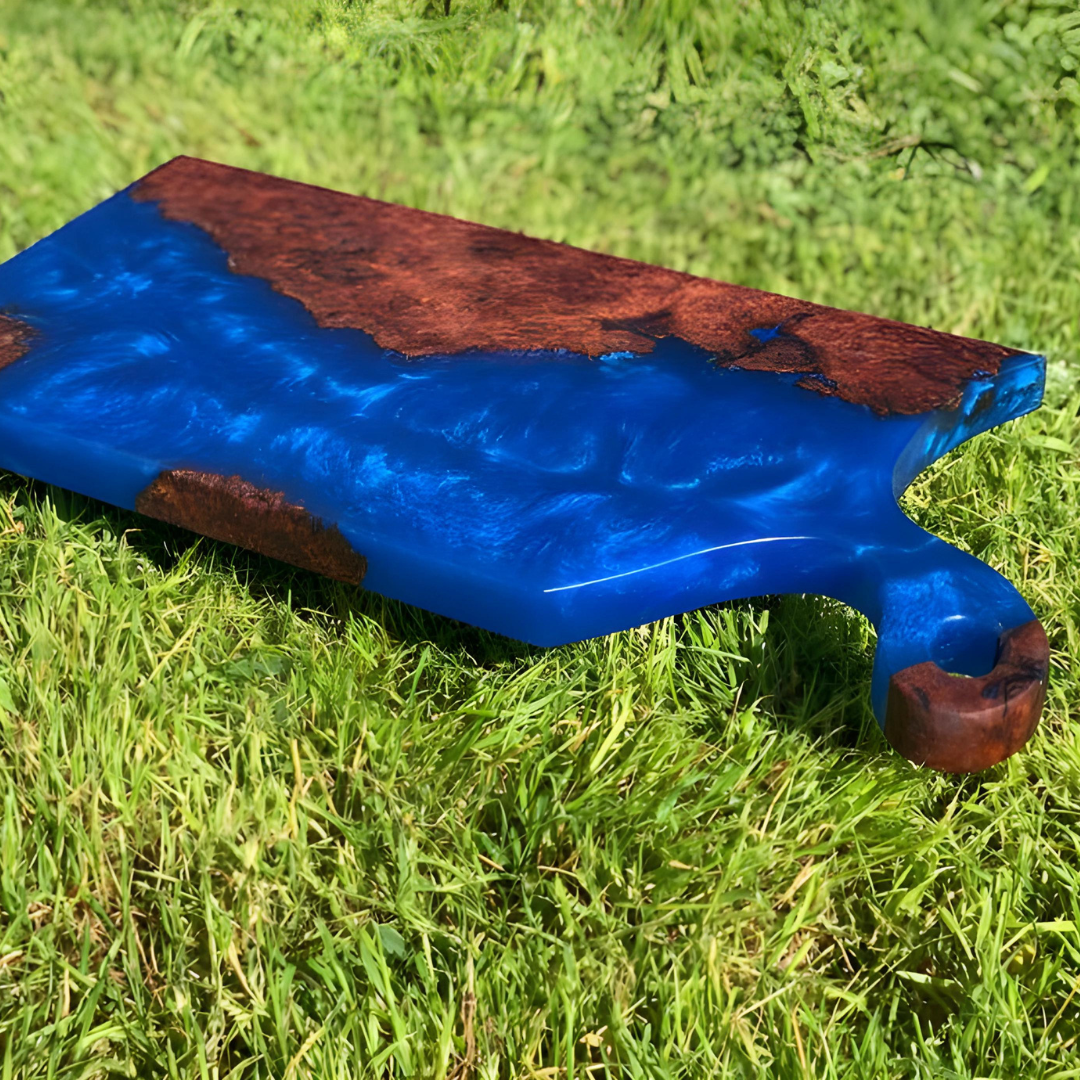 Deep Blue Sea Resin Cutting Board