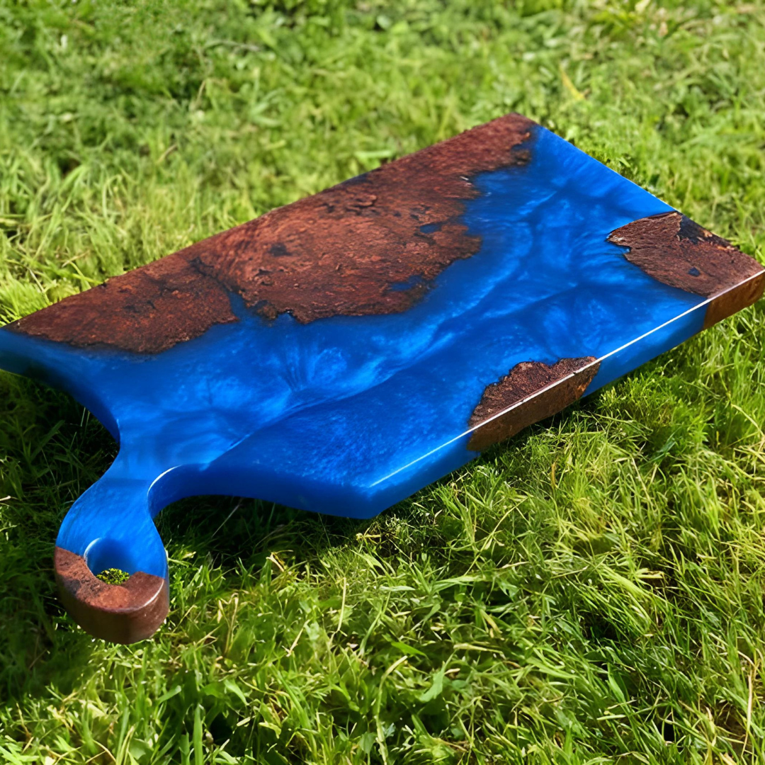 Deep Blue Sea Resin Cutting Board