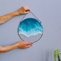 Ocean Glow Epoxy Wall Hangings thumbnail