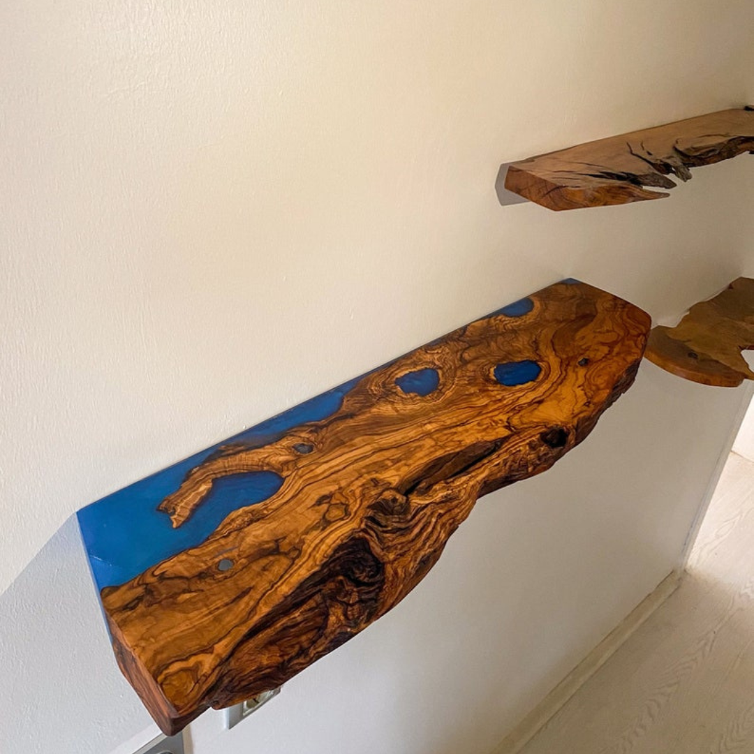 Live Edge Epoxy Shelf