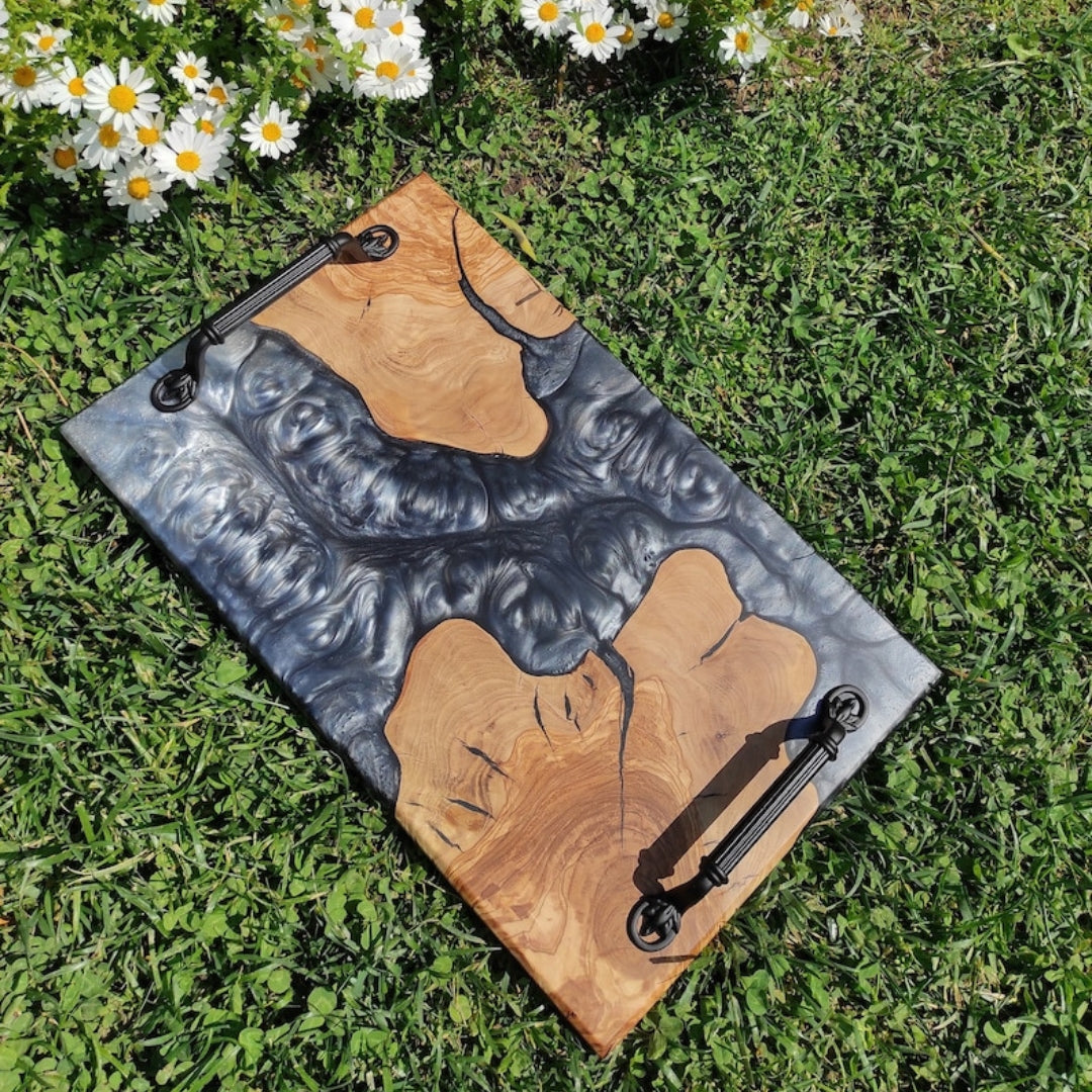 Epoxy Wooden serving Trays