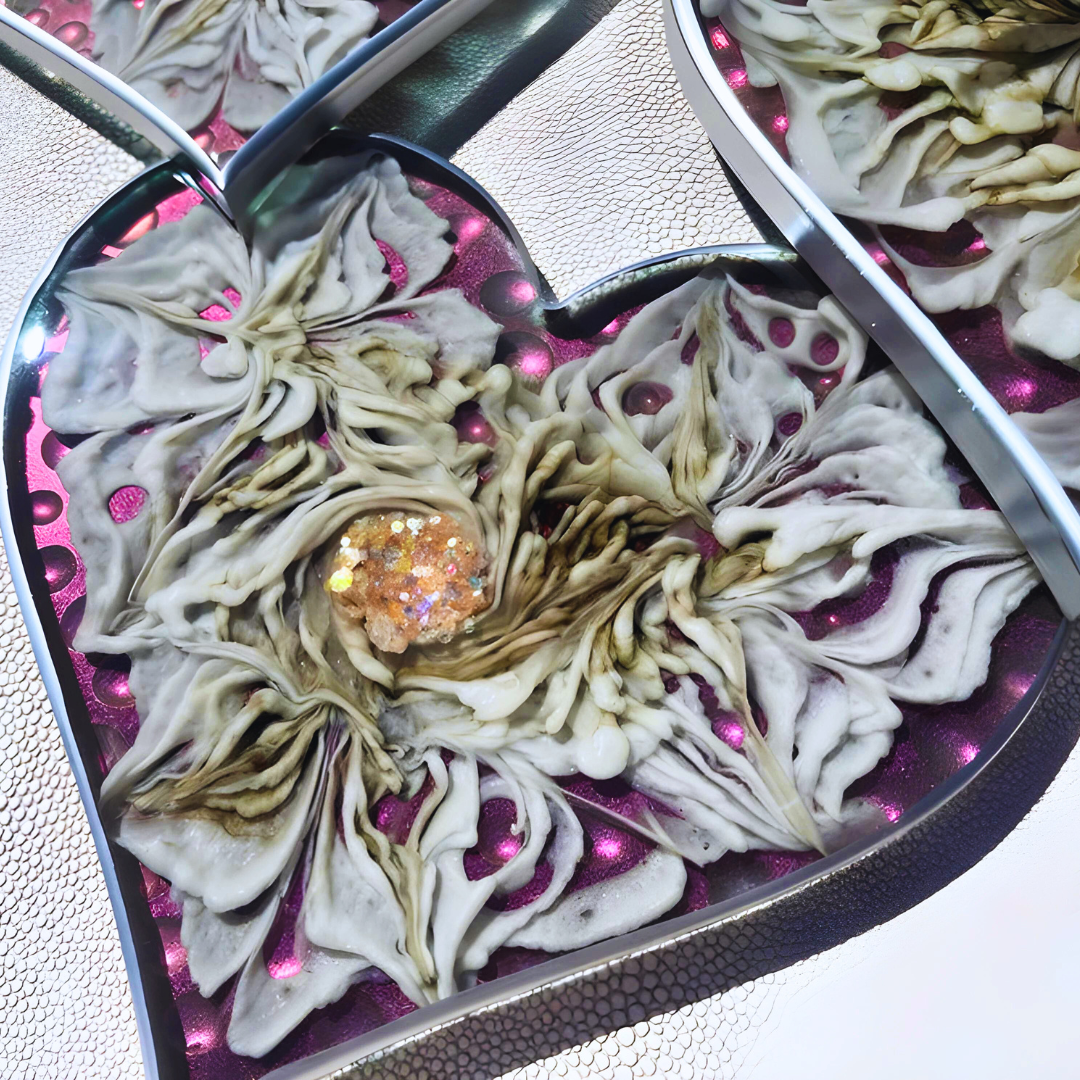 Heart Shape Epoxy Resin Coasters
