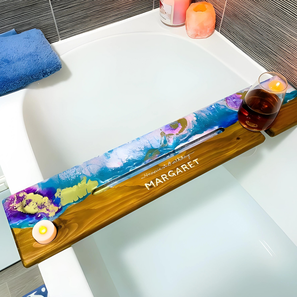 Customize Epoxy Bathtub Tray for Gift