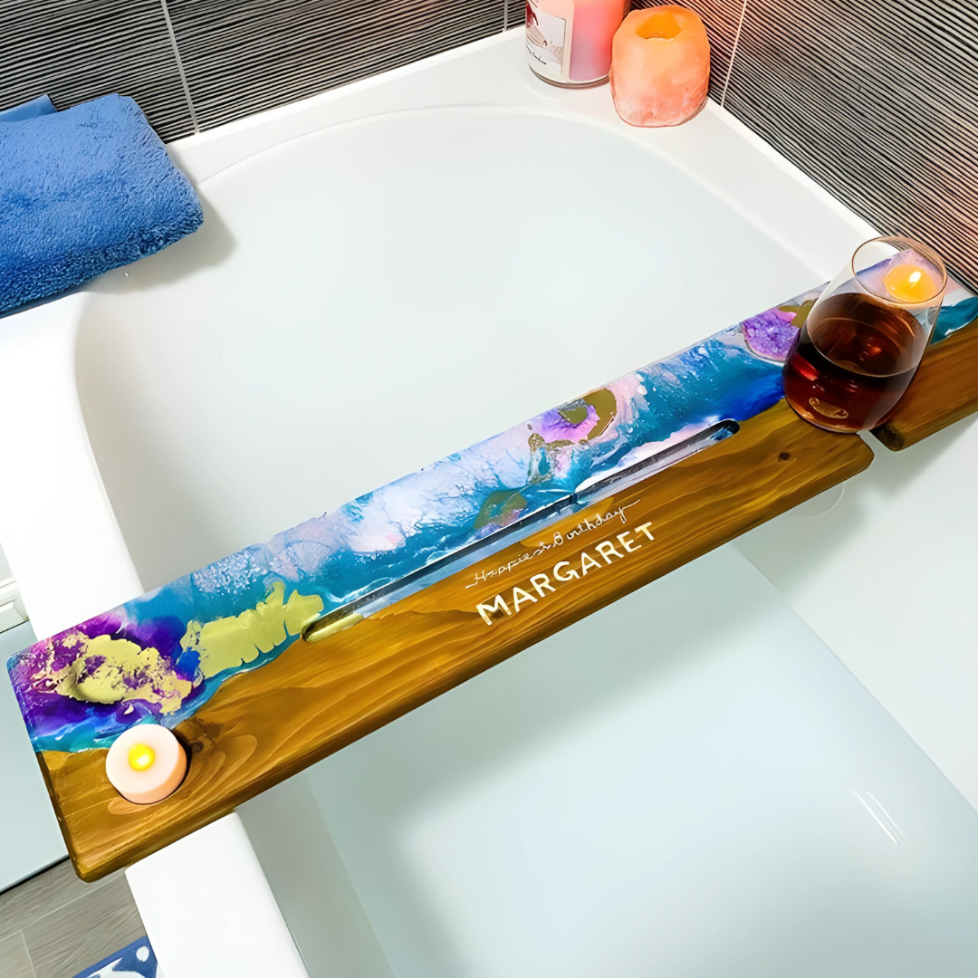 Customize Epoxy Bathtub Tray for Gift