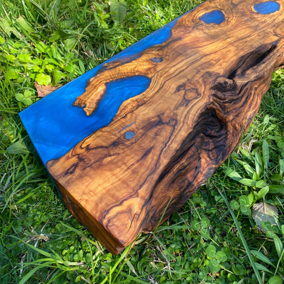 Live Edge Epoxy Shelf