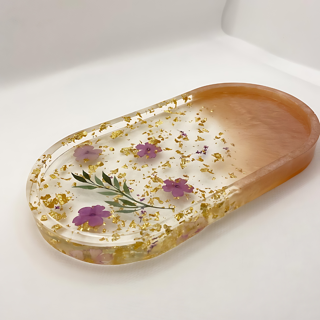 Unique Rustic Epoxy Jewelry Dish