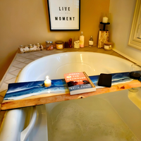 Beach Theme Epoxy Bathtub Tray thumbnail