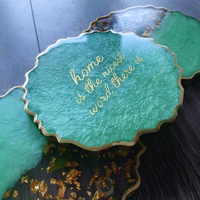 Handmade Custom Epoxy Resin Coaster thumbnail