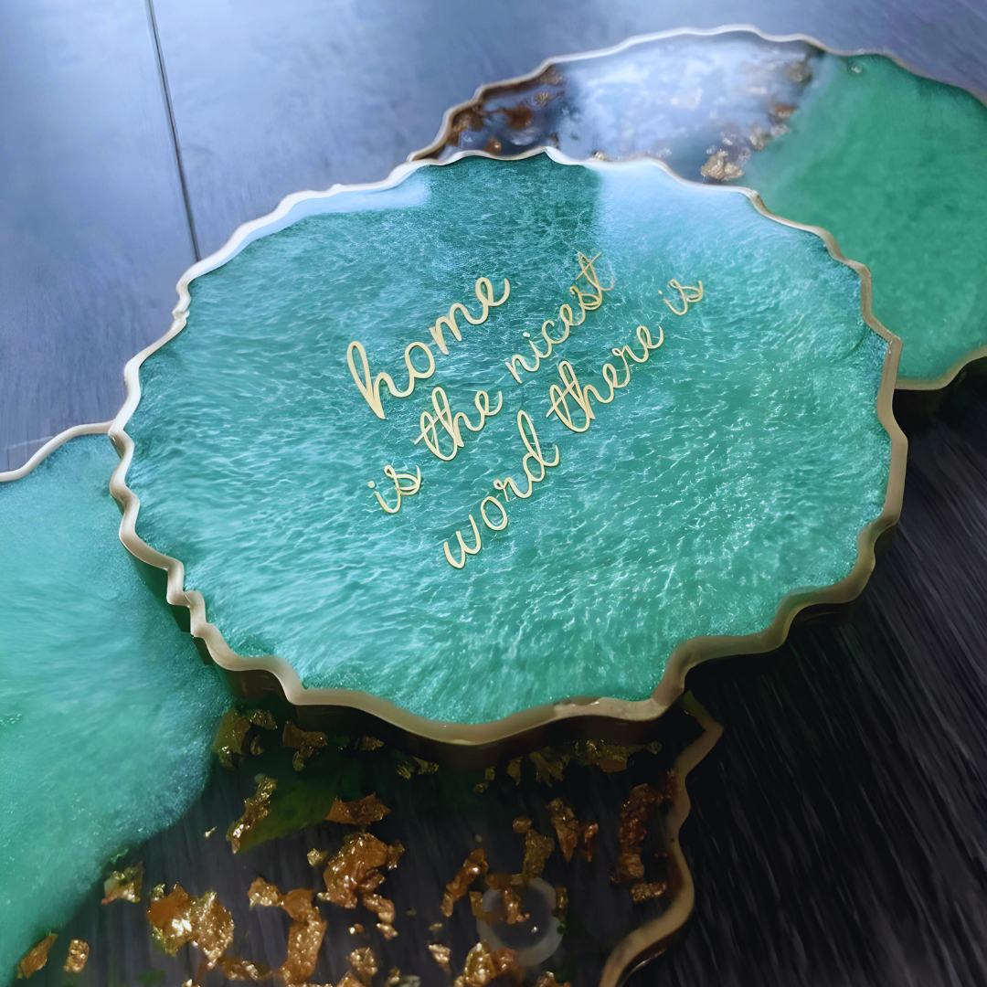 Handmade Custom Epoxy Resin Coaster