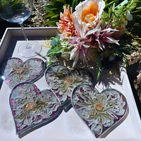 Heart Shape Epoxy Resin Coasters thumbnail