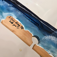 Ocean Whisper Resin Bathtub Tray thumbnail