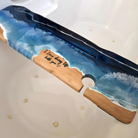 Ocean Whisper Resin Bathtub Tray thumbnail