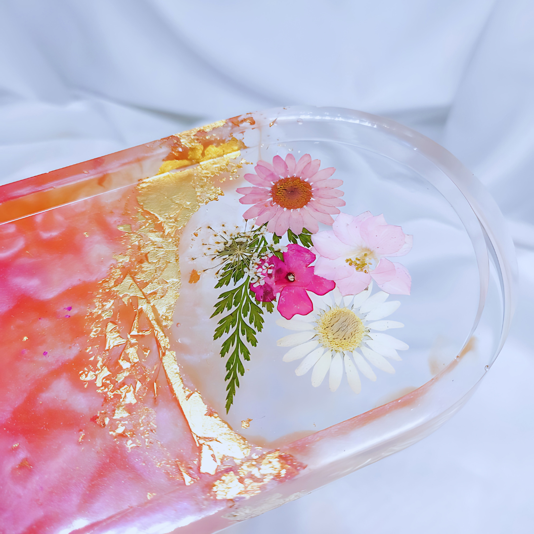 Floral Vanity Serving Tray
