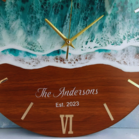 Epoxy River Craft Clock thumbnail