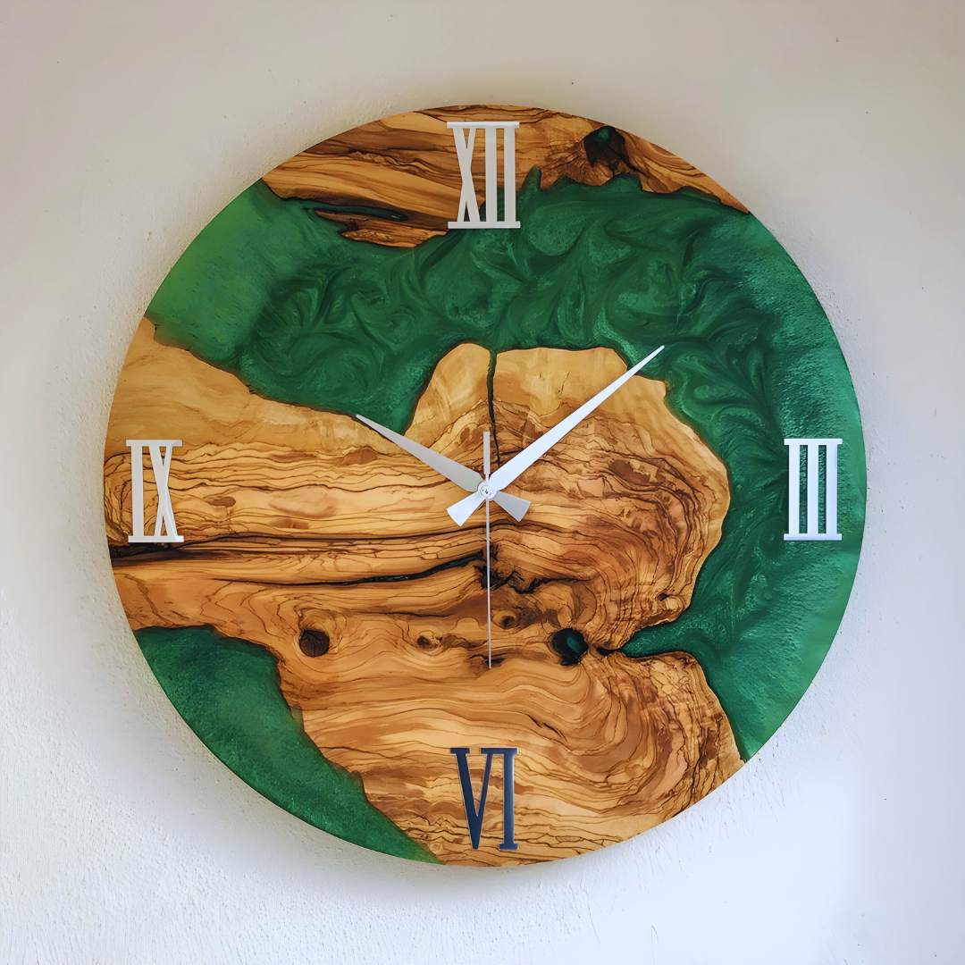 Multi Color Epoxy Clocks