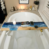 Ocean Whisper Resin Bathtub Tray thumbnail