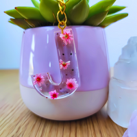 Floral Fusion Resin Key Rings thumbnail