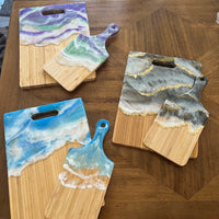Ocean Wave Personalize Epoxy Charcuterie Board thumbnail